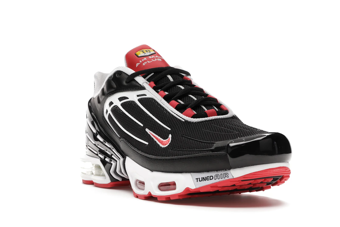 Vue 7 de Nike Air Max Plus 3 Black White Track Red