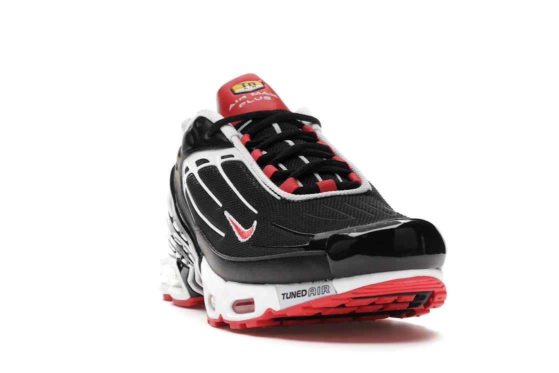 Vue 8 de Nike Air Max Plus 3 Black White Track Red