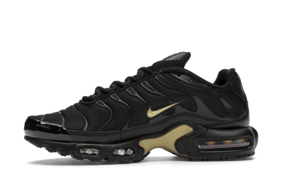 Vue 18 de Nike Air Max Plus Black Metallic Gold (2019)