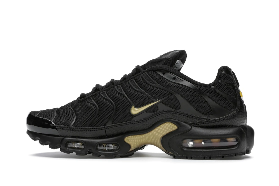 Vue 20 de Nike Air Max Plus Black Metallic Gold (2019)
