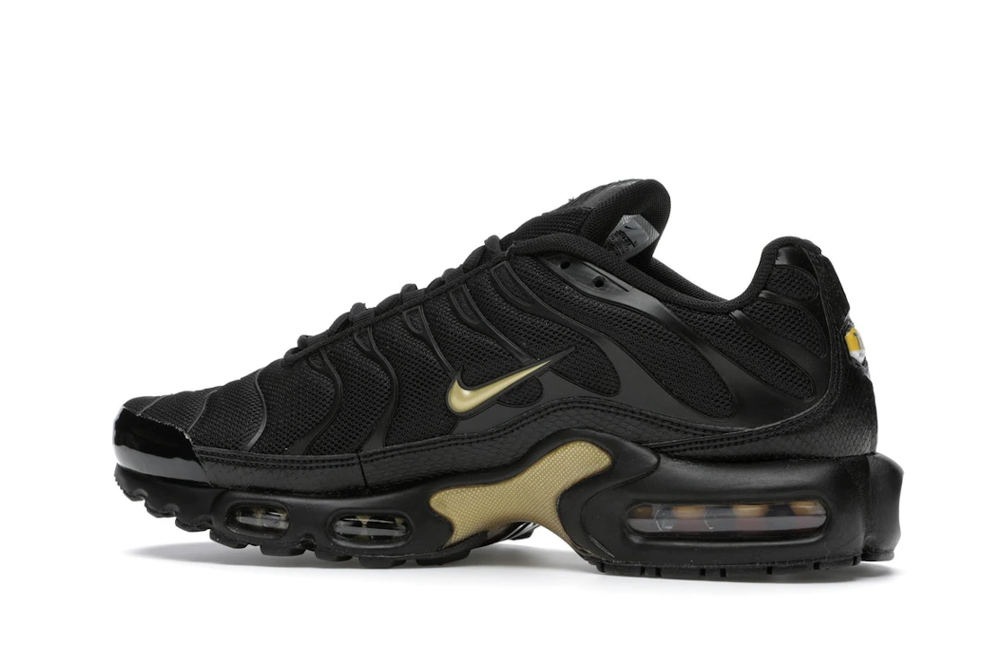 Vue 21 de Nike Air Max Plus Black Metallic Gold (2019)