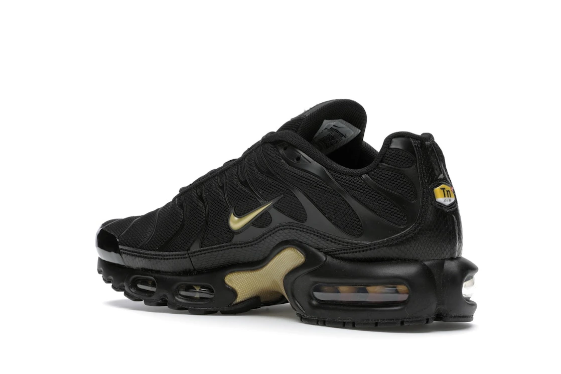Vue 23 de Nike Air Max Plus Black Metallic Gold (2019)