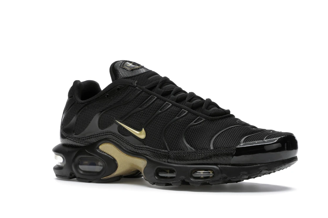 Vue 4 de Nike Air Max Plus Black Metallic Gold (2019)