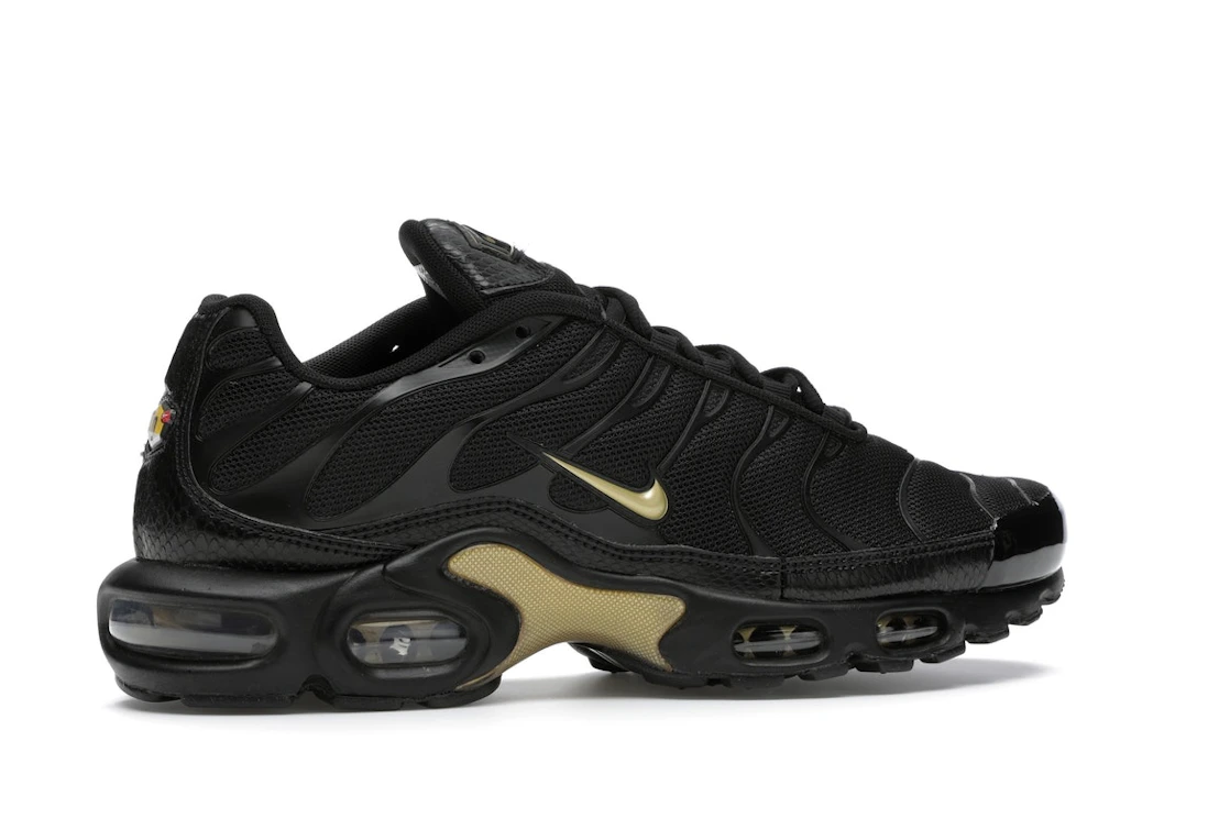 Vue 35 de Nike Air Max Plus Black Metallic Gold (2019)