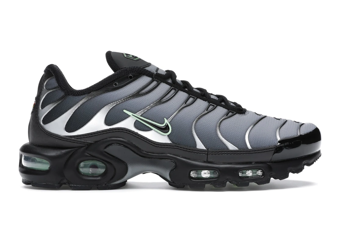 Vue 1 de Nike Air Max Plus Black Particle Grey Vapour Green