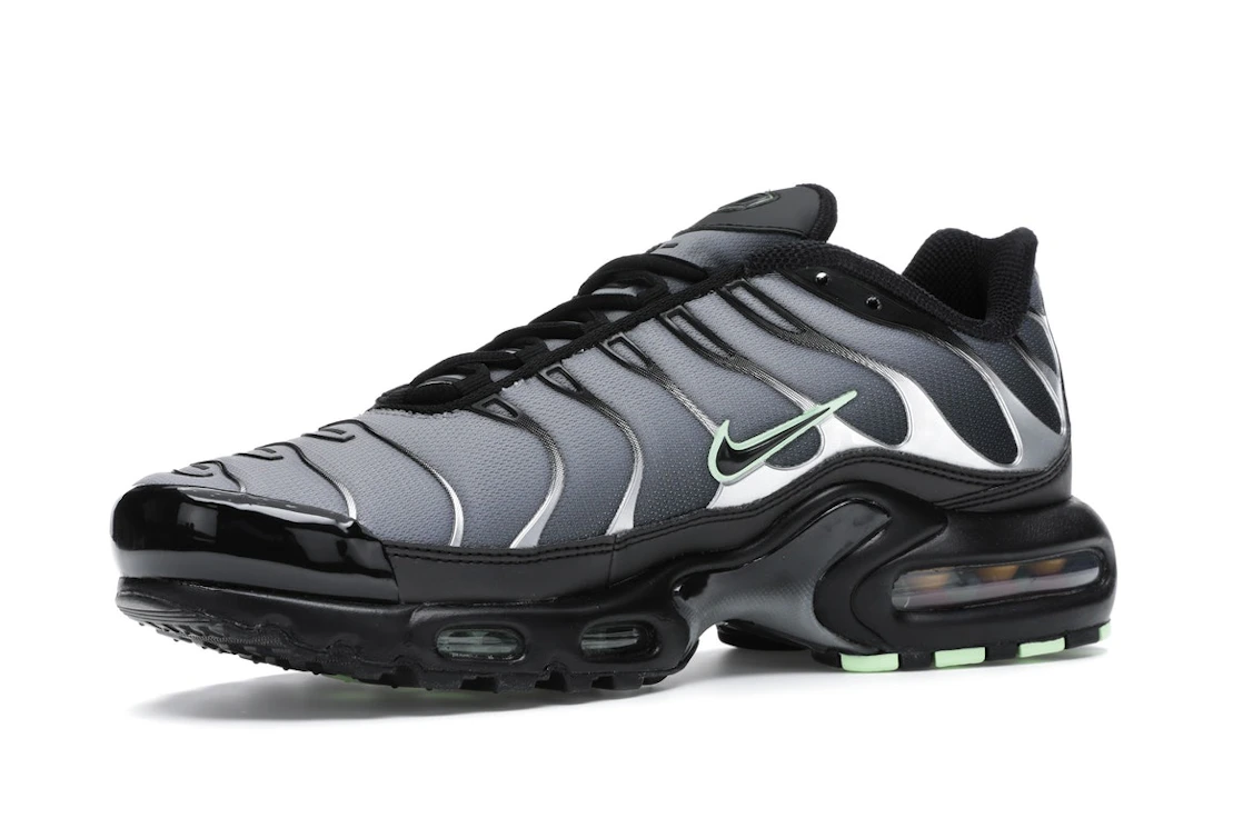 Vue 16 de Nike Air Max Plus Black Particle Grey Vapour Green