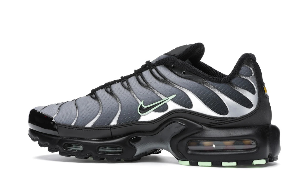 Vue 21 de Nike Air Max Plus Black Particle Grey Vapour Green