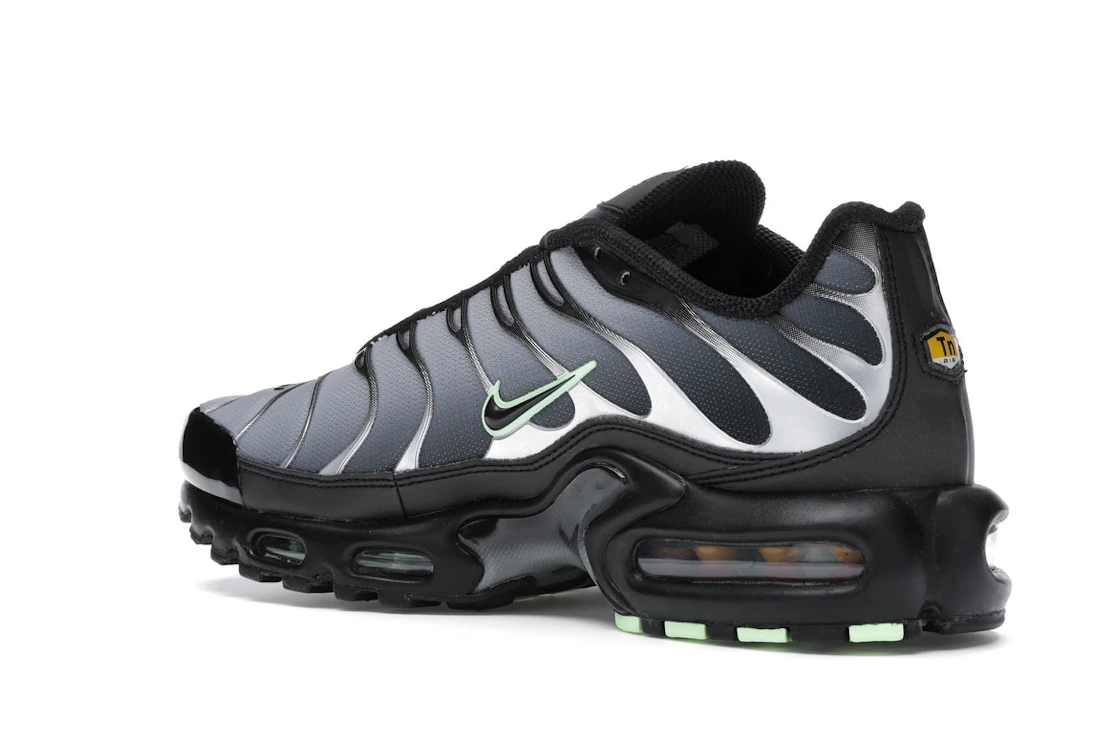Vue 23 de Nike Air Max Plus Black Particle Grey Vapour Green