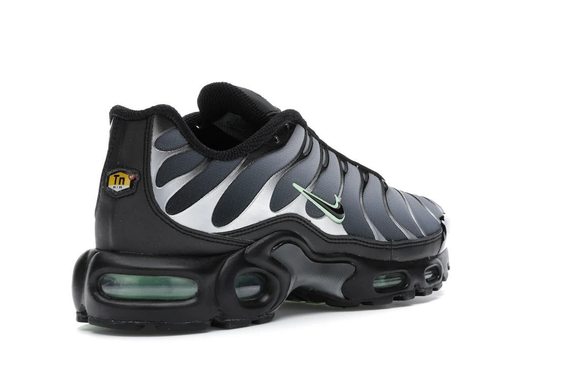 Vue 32 de Nike Air Max Plus Black Particle Grey Vapour Green