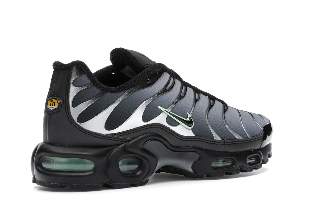 Vue 33 de Nike Air Max Plus Black Particle Grey Vapour Green