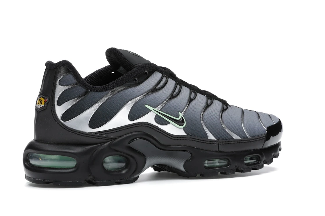 Vue 34 de Nike Air Max Plus Black Particle Grey Vapour Green