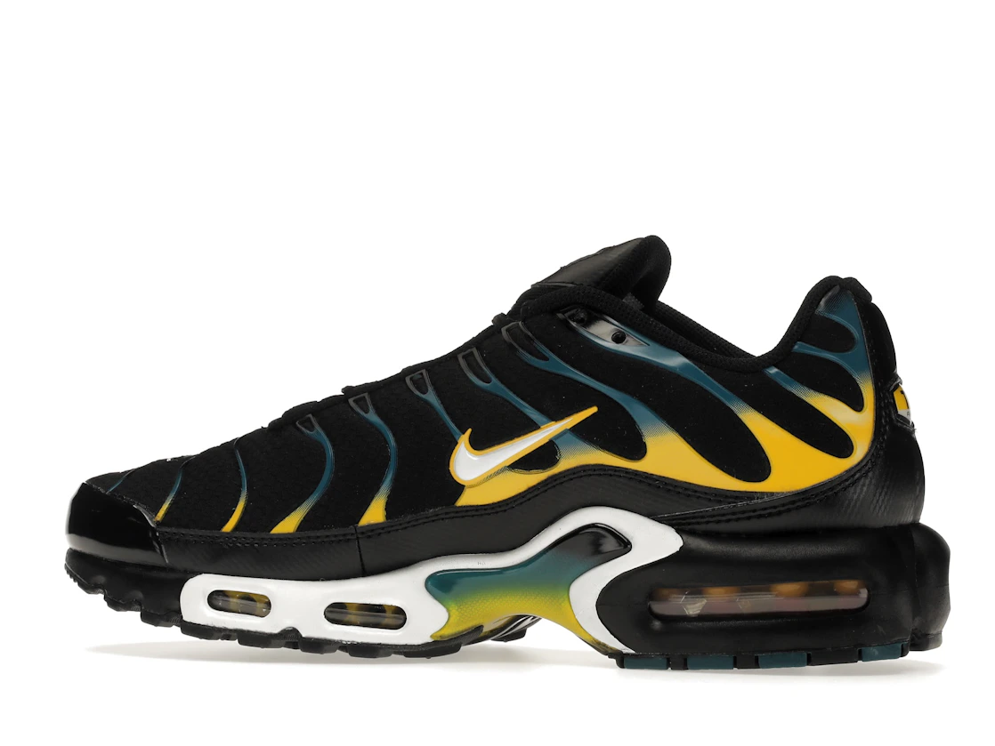 Vue 21 de Nike Air Max Plus Black Teal Yellow