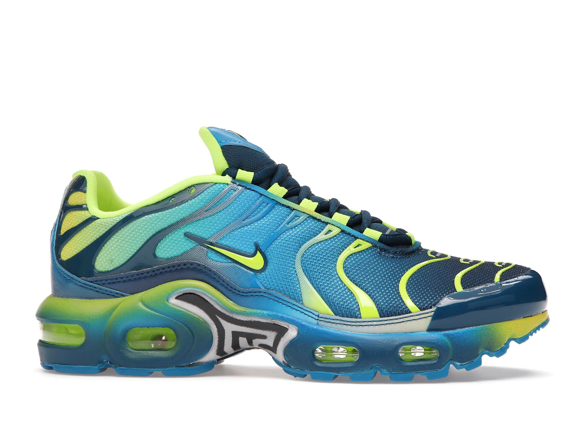 Vue 2 de Nike Air Max Plus Fade Blue Hero Volt (GS)