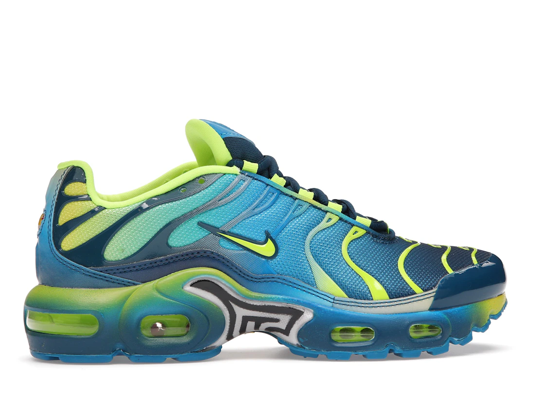 Vue 36 de Nike Air Max Plus Fade Blue Hero Volt (GS)