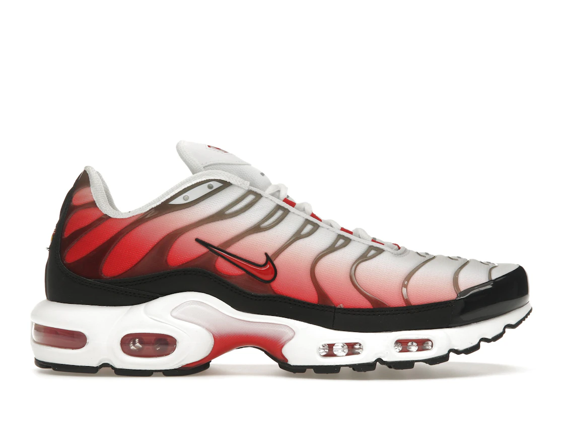 Vue 1 de Nike Air Max Plus White Black University Red