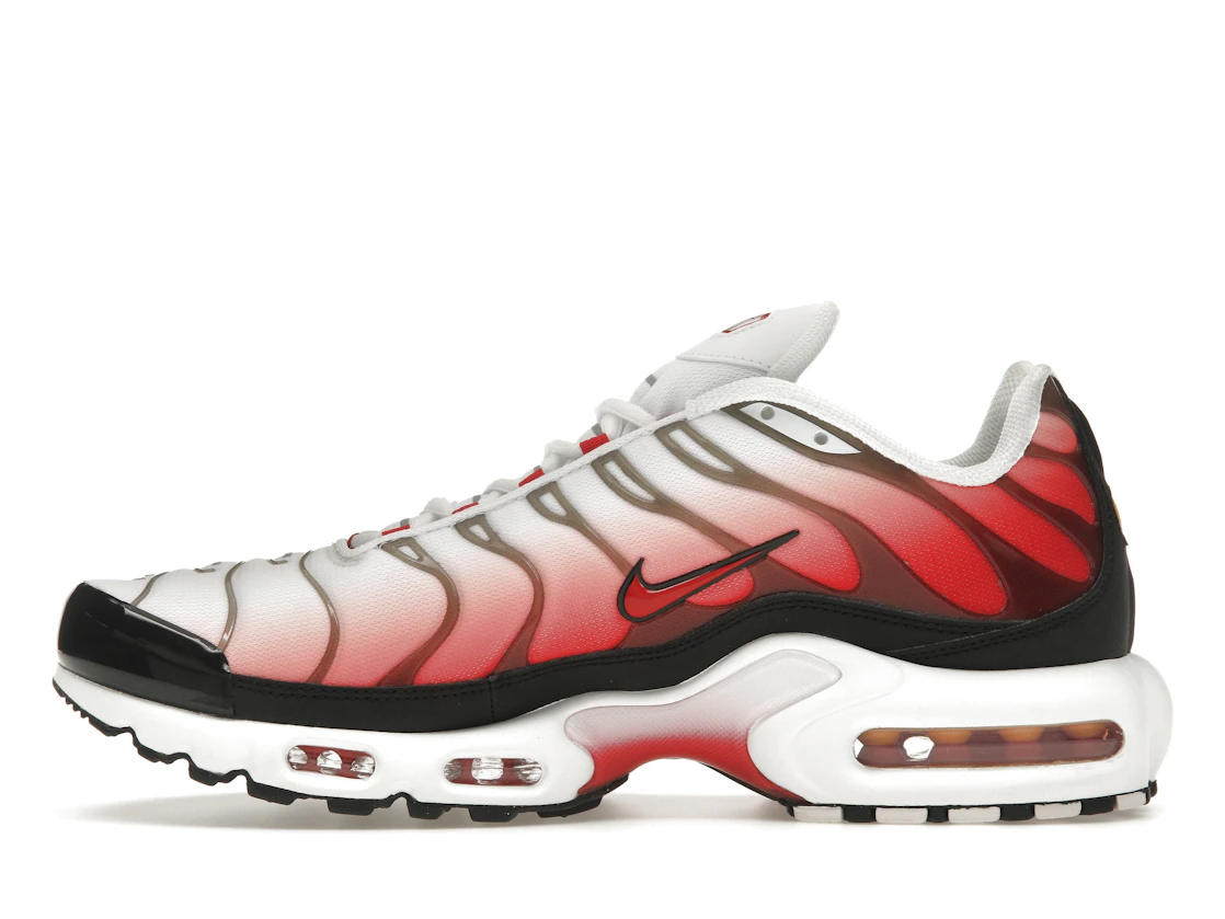 Vue 19 de Nike Air Max Plus White Black University Red