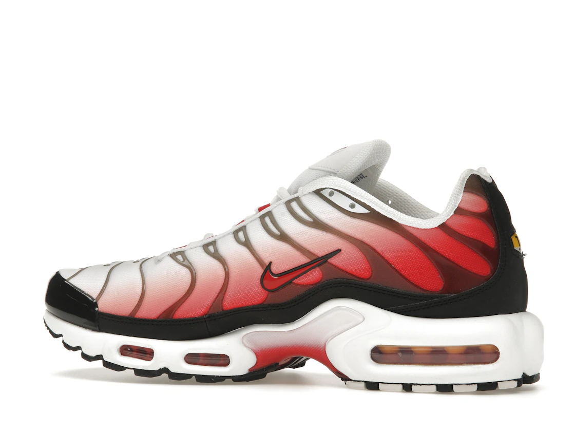Vue 21 de Nike Air Max Plus White Black University Red