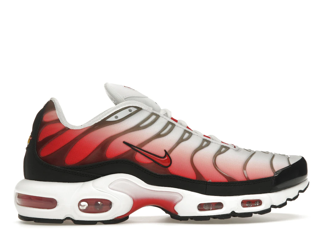 Vue 36 de Nike Air Max Plus White Black University Red