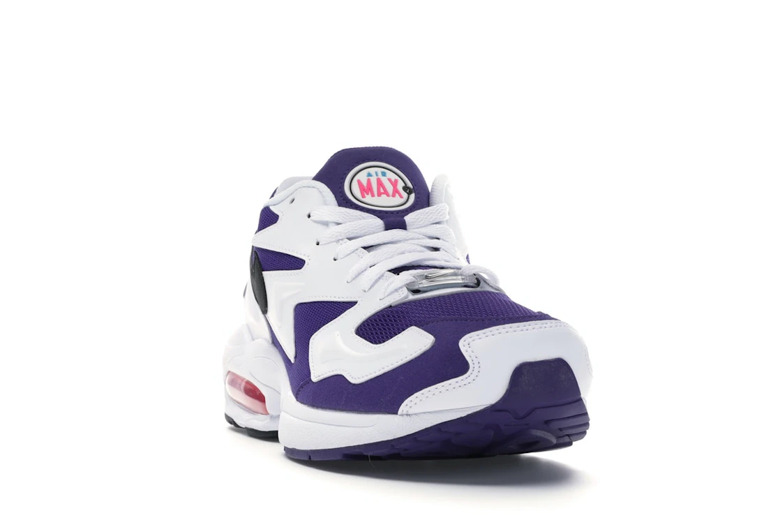 Vue 8 de Nike Air Max2 Light White Purple Pink