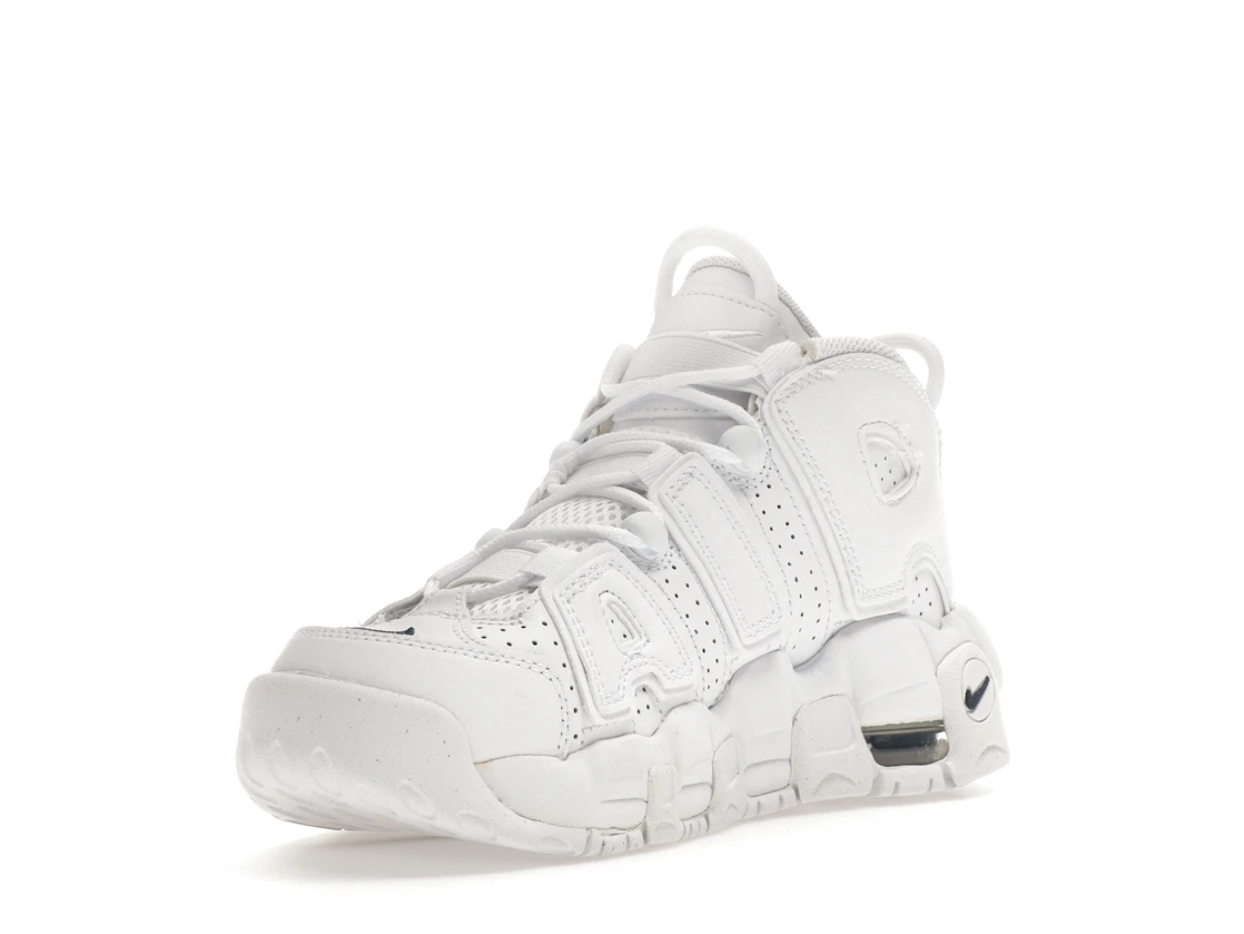 Vue 14 de Nike Air More Uptempo White Midnight Navy (GS)