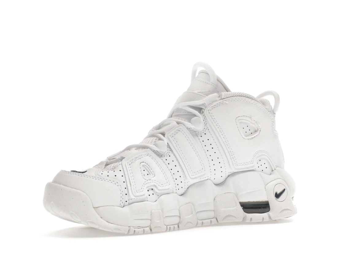 Vue 16 de Nike Air More Uptempo White Midnight Navy (GS)