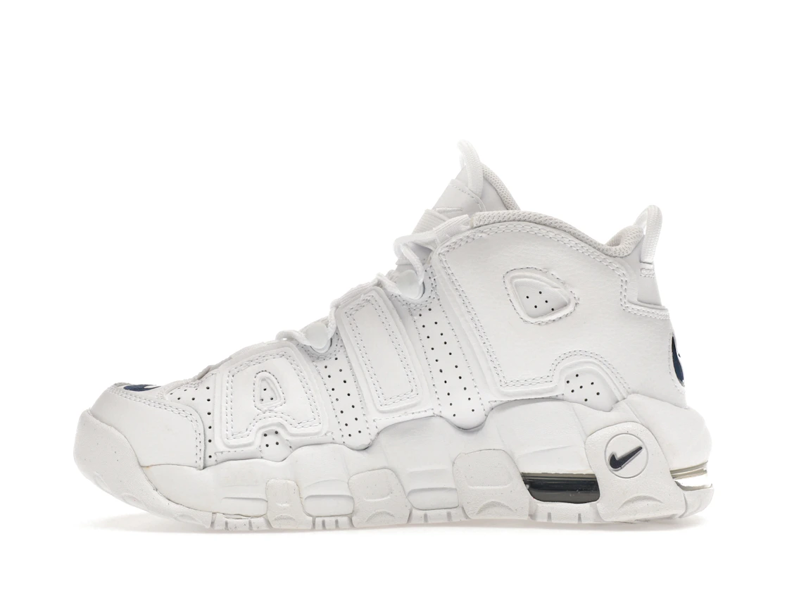 Vue 19 de Nike Air More Uptempo White Midnight Navy (GS)