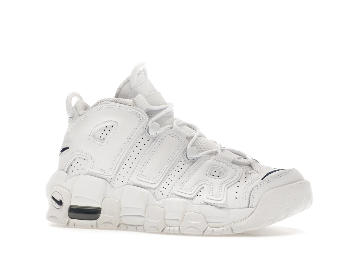 Vue 3 de Nike Air More Uptempo White Midnight Navy (GS)