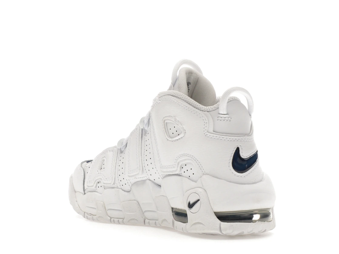 Vue 24 de Nike Air More Uptempo White Midnight Navy (GS)