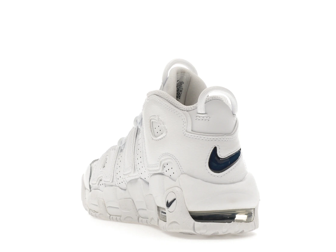 Vue 25 de Nike Air More Uptempo White Midnight Navy (GS)