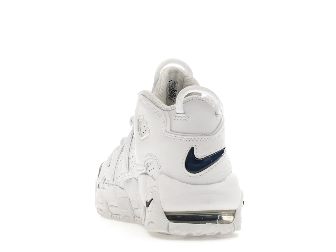 Vue 26 de Nike Air More Uptempo White Midnight Navy (GS)