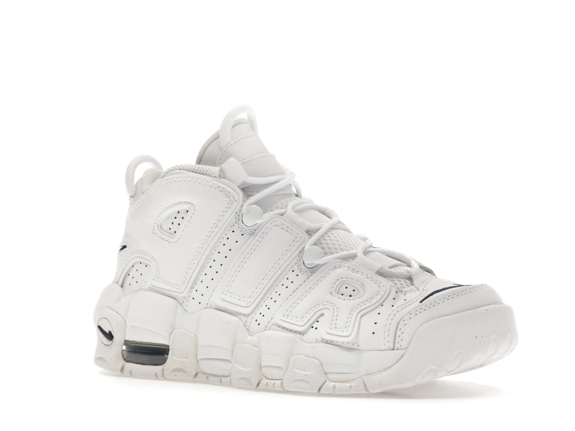 Vue 4 de Nike Air More Uptempo White Midnight Navy (GS)