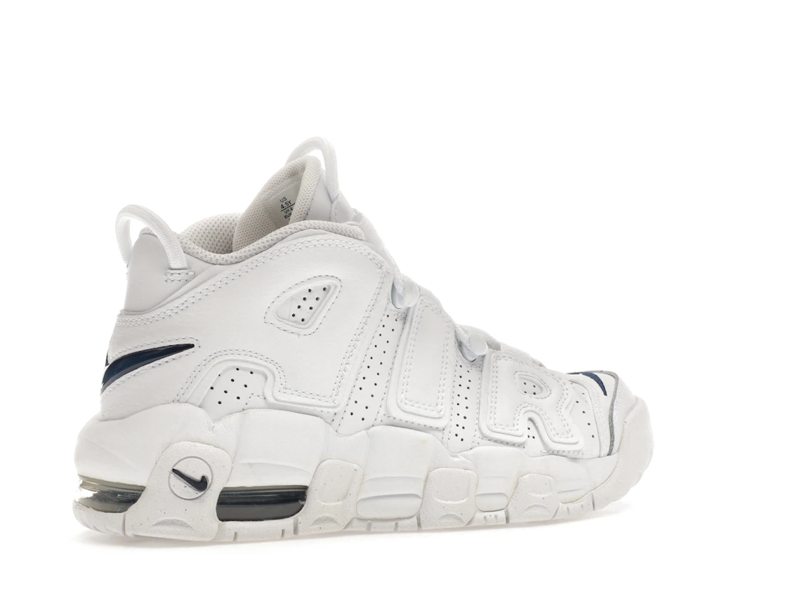 Vue 34 de Nike Air More Uptempo White Midnight Navy (GS)