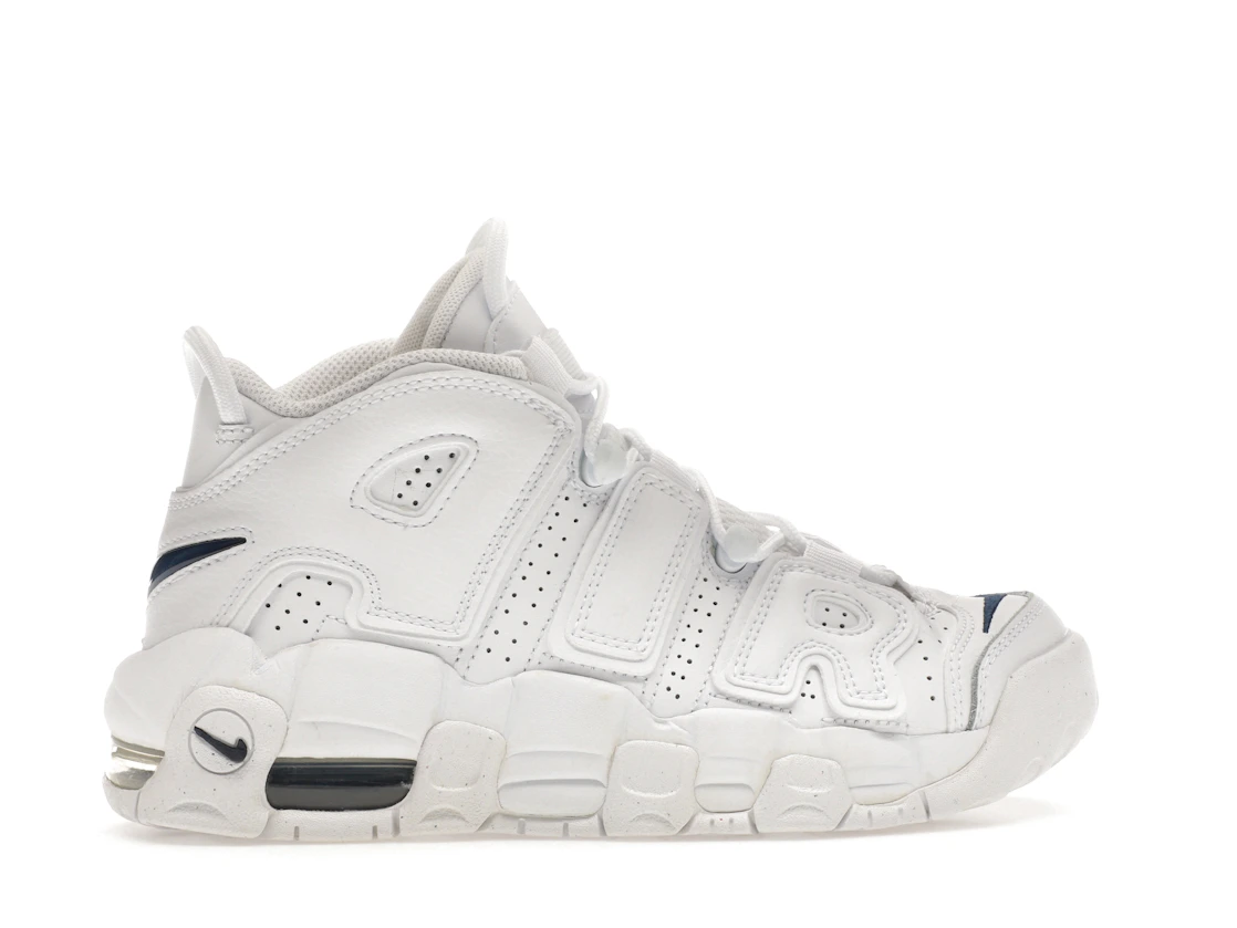 Vue 36 de Nike Air More Uptempo White Midnight Navy (GS)