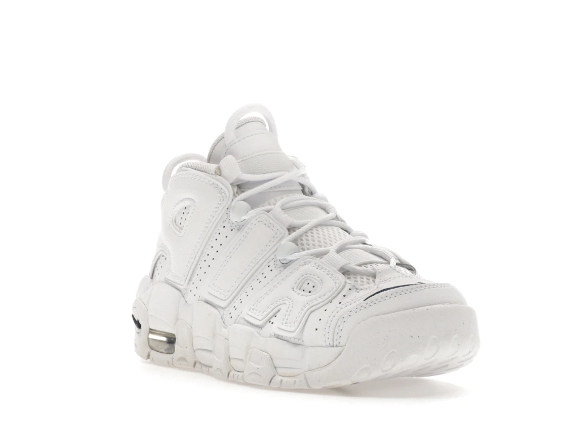 Vue 6 de Nike Air More Uptempo White Midnight Navy (GS)