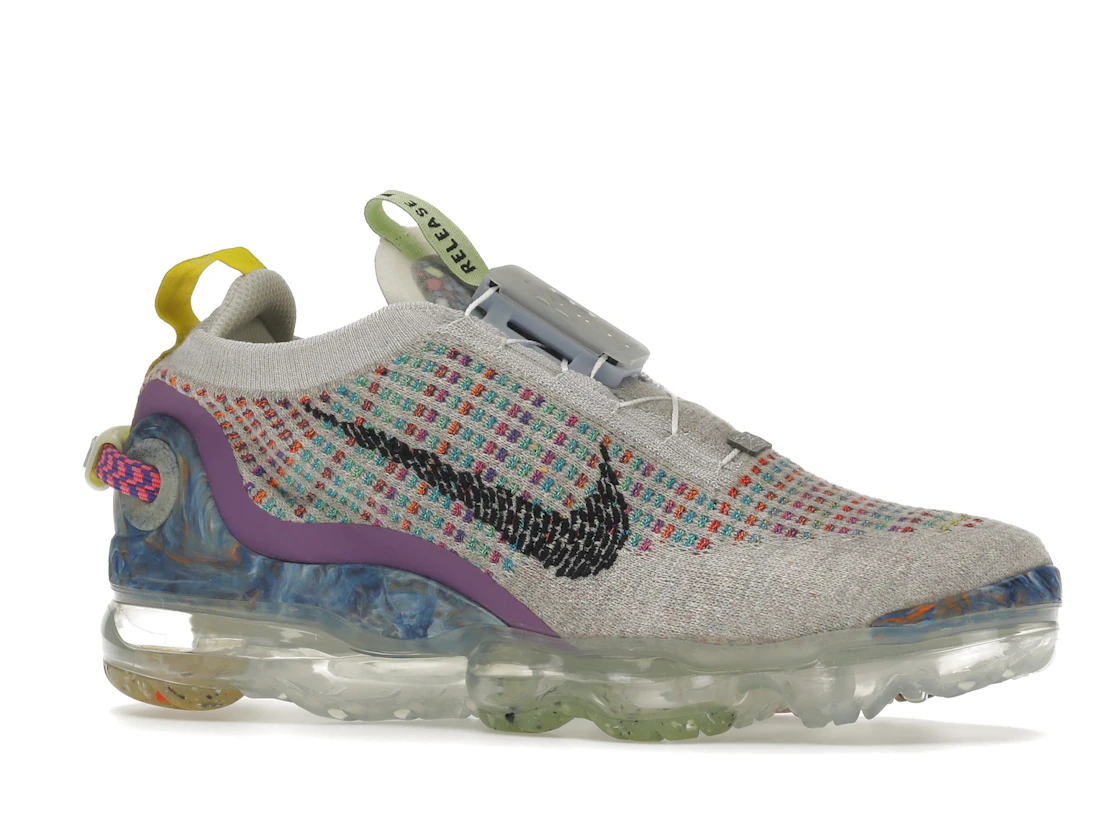 Vue 3 de Nike Air VaporMax 2020 Pure Platinum Multicolor