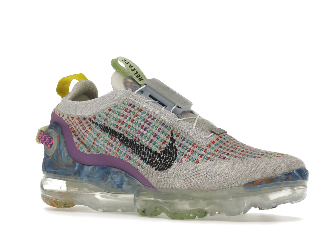 Vue 4 de Nike Air VaporMax 2020 Pure Platinum Multicolor