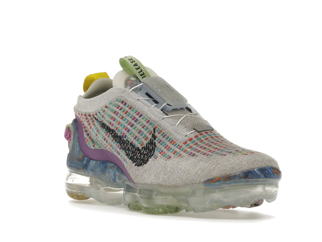 Vue 6 de Nike Air VaporMax 2020 Pure Platinum Multicolor