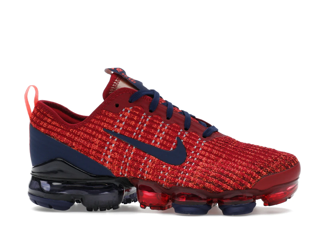 Vue 2 de Nike Air VaporMax Flyknit 3 Noble Red (GS)