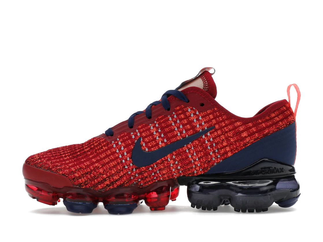 Vue 19 de Nike Air VaporMax Flyknit 3 Noble Red (GS)