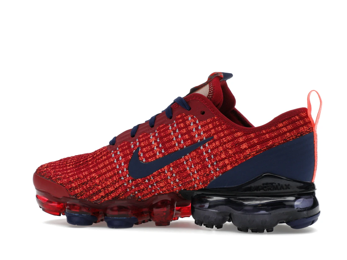 Vue 21 de Nike Air VaporMax Flyknit 3 Noble Red (GS)