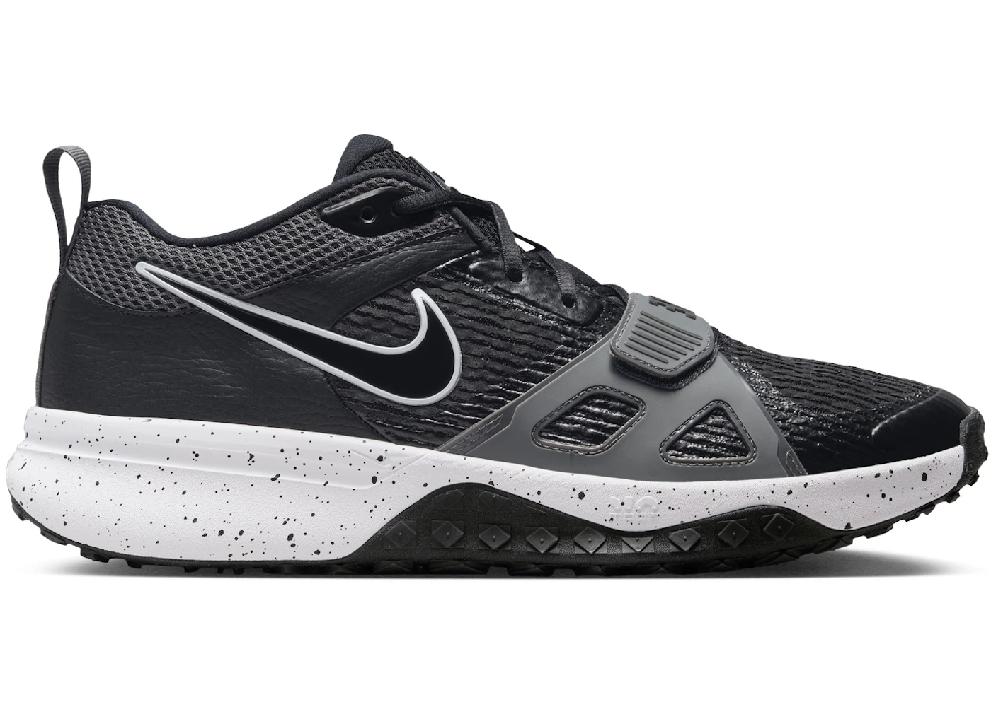 Nike Air Zoom Diamond Elite Turf Black Iron Grey Volt White