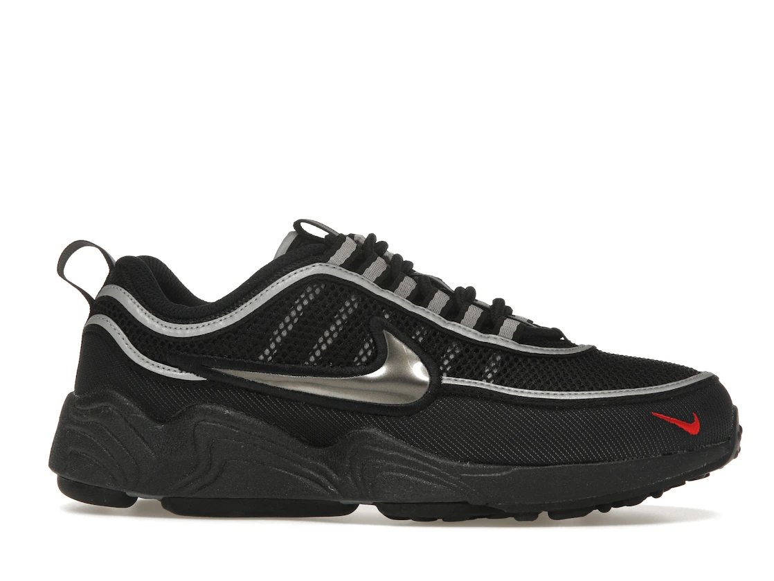 Vue 2 de Nike Air Zoom Spiridon Black Metallic Silver