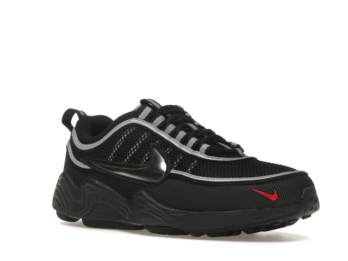 Vue 5 de Nike Air Zoom Spiridon Black Metallic Silver