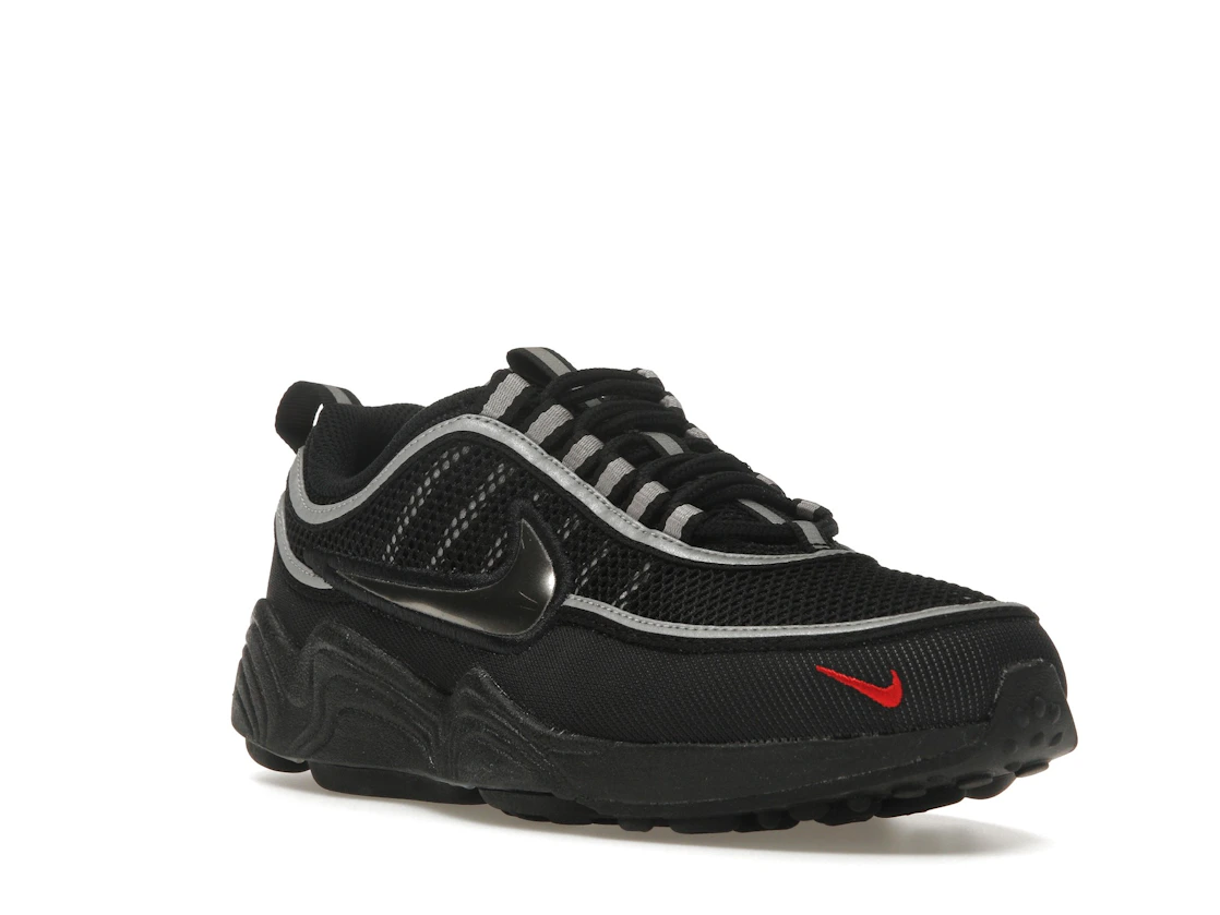 Vue 6 de Nike Air Zoom Spiridon Black Metallic Silver