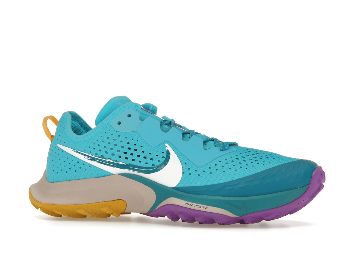 Vue 3 de Nike Air Zoom Terra Kiger 7 Turquoise Blue