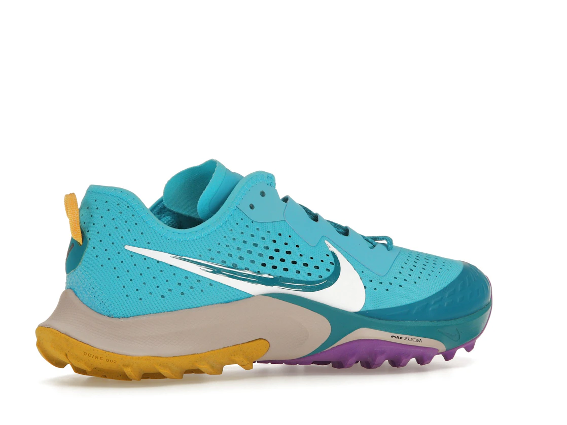 Vue 34 de Nike Air Zoom Terra Kiger 7 Turquoise Blue