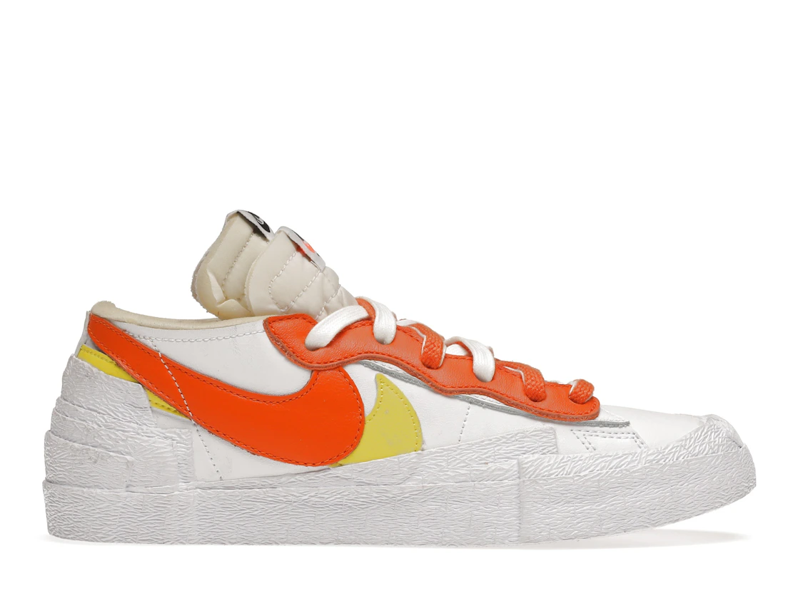 Vue 1 de Nike Blazer Low sacai White Magma Orange