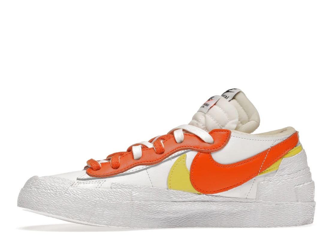 Vue 18 de Nike Blazer Low sacai White Magma Orange