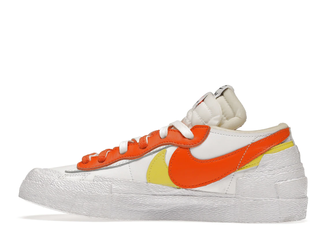 Vue 20 de Nike Blazer Low sacai White Magma Orange