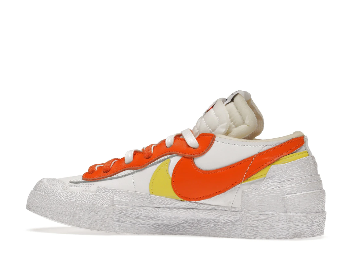 Vue 21 de Nike Blazer Low sacai White Magma Orange